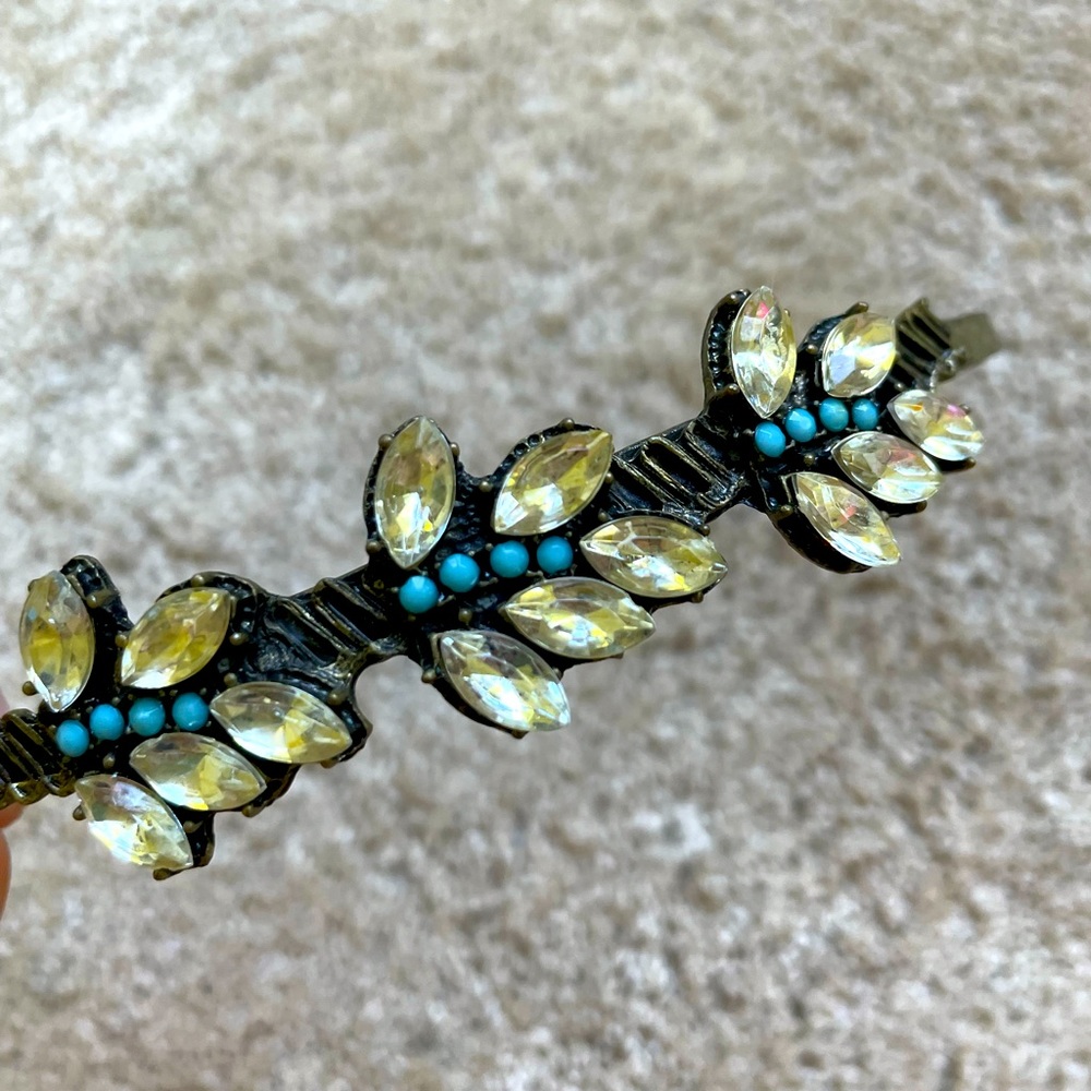 Anthropologie Jewel Metal Headband